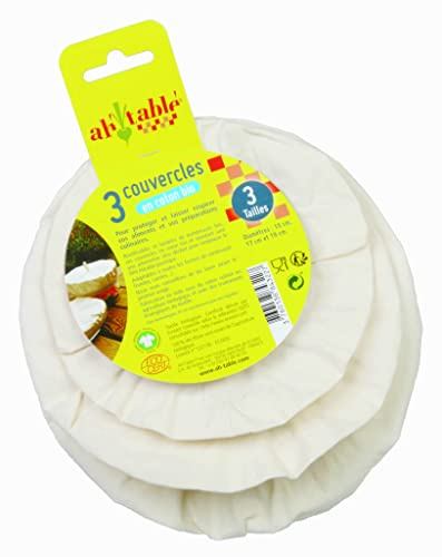 Kit 3 couvercles en coton bio