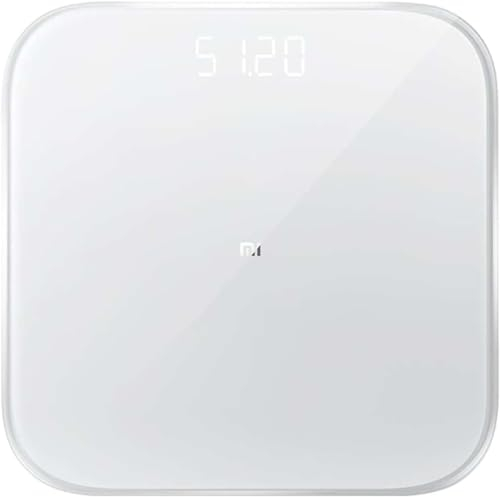 Xiaomi Smart Scale 2 | Mi Smart Scale 2 | Báscula Xiaomi | Bácula Inteligente con Bluetooth, IMC, Pantalla LED, Almacena hasta 16 Usuarios, Color Blanco