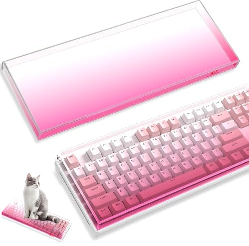 MAMBASNAKE Premium akryl 87-tangenter tangentbordsskydd dammskydd vattentätt anti-knock klart tangentbordsskydd för TKL PC mekaniskt speltangentbord, 12,9 x 5 x 0,9 tum, kompatibel med K87 AK873 RK87