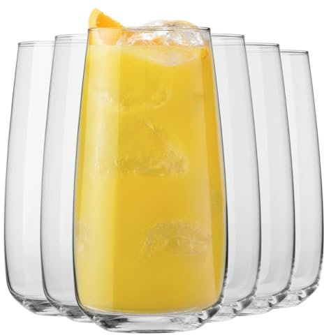 Krosno Verres à eau, à jus de fruits et autres boissons | Design élégant | Set de 6 verres | Capacité 700 ml | Collection moderne | Idéal pour la maison, le restaurant, les fêtes | Lavable en machine