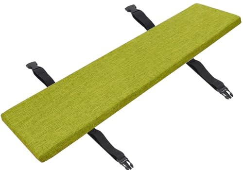 Genérico Cojín para Banco de Interior y Exterior (120 cm 150 cm 100 cm 90 cm x 40 cm 35 cm 30 cm) Antideslizante Lavable para terrazas Jardines sillas Altas Columpios y porches (Verde Hierba 180 x 50