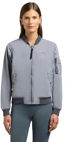 khujo Lätt sportig övergångsjacka, kort bomberjacka med manschetter Denz XS-XXL, Misty Blue, M