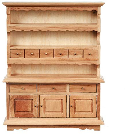 Dollhouse Miniature 1:12 Scale OAK Hutch #T4114