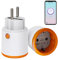 Smart Plugs,ZigBee Smart Socket mit Timer&Stromverbrauchsüberwachung,programmierbarer Stecker,der von der Tuya App gesteuert wird,16A Voice Control Smart Plug Kompatibel Alexa&Google Home.1 Pack