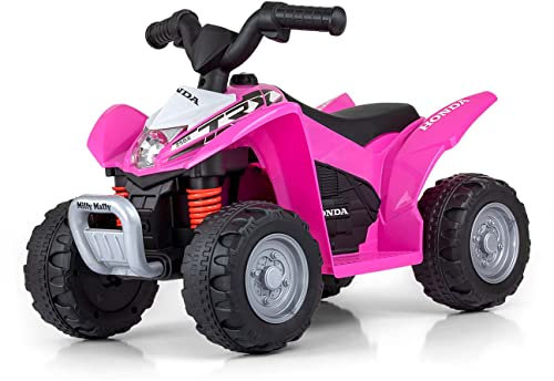 Milly Mally Honda ATV Elektrisches Kinderquad - 30W Motor - Elektro Quad für Kinder ab 1 Jahr Rosa