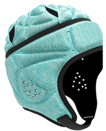 Amagogo Casco da Rugby per Adulti Caschetto da Rugby Copricapo da Rugby, Casco da Football per Pattinaggio a rotelle, Flag Football, Donna Uomo, Verde Chiaro