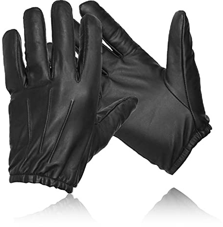 COLOURLINX Guanti in kevlar, foderati in morbida pelle, anti-taglio, resistenti al calore, al fuoco e ai tagli, di sicurezza, protezione SIA, guanti da lavoro (nero, XXL)