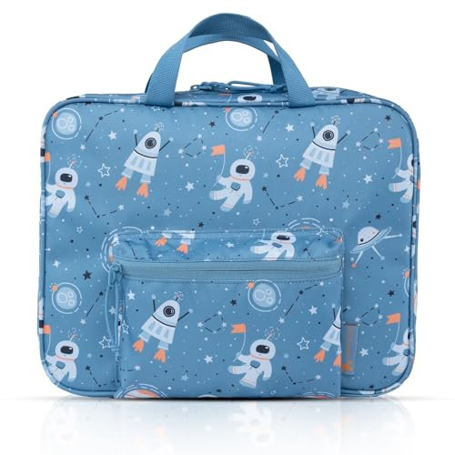 TA Trend Atelier Transport-/Aufbewahrungs-Tasche für tiptoi Bücher, Stift und Zubehör (Blau-Weltall)