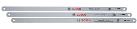 Bosch Hojas Sierra Metales limpias 300 mm, 3 Piezas (32 TPI; Hoja bimetálica Duradera Cortes limpios en Metal, Madera, plástico, Materiales compuestos)