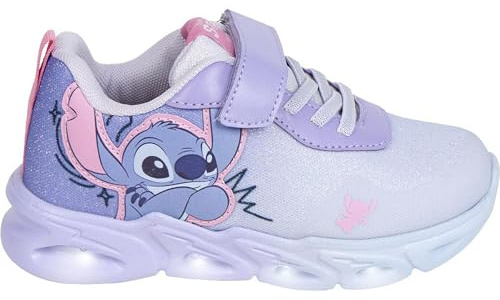 CERDÁ LIFE'S LITTLE MOMENTS | Deportiva Stitch Niños con Luces LED Interactivas Stitch, Suela Ligera EVA - Deportiva Luces Stitch Ajuste Cómodo y Resistente