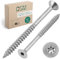 DSM – Spanplattenschrauben 3 x 50 mm – Edelstahl A2/V2A rostfrei – mit Senkkopf und TX-Antrieb – mit ETA-Zulassung – Holzschrauben mit Teilgewinde – Holzbauschraube – Universalschrauben – 1000 Stück