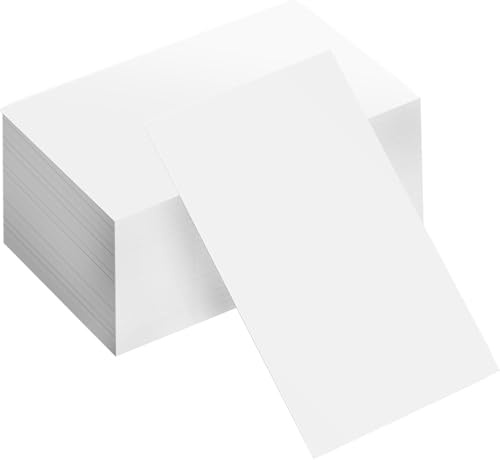 250 Karteikarten Blanko Visitenkarten - Papier Karten, Karteikarten, Spielkarten, Lernkarten, Memory, Visitenkarten Papier für Lernen Gedächtnis - Memokarten, Notizkarten, Lesezeichen