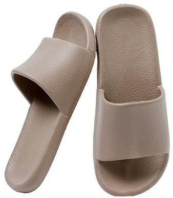 GLigeT Sliders Ciabatte da doccia for uomo e donna, antiscivolo, ad asciugatura rapida, estive, leggere, for il bagno, la piscina, spiaggia tempo libero Estate(Taupe,Alpha Small)
