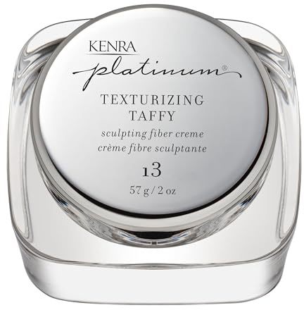 Kenra Professional Platinum Texturizing Taffy 13 | Styling Fiber Crème| Medium Hold | Details & Smooths Styles | Superior Control for Sculpting Short & Long Hairstyles | All Hair Types | 2 fl. Oz