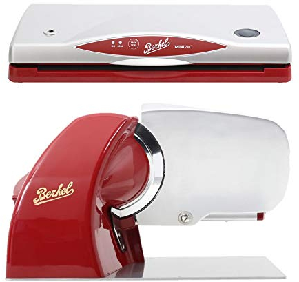 Berkel - Cortadora Home line 200 + Minivac - The Berkel System (Rojo)