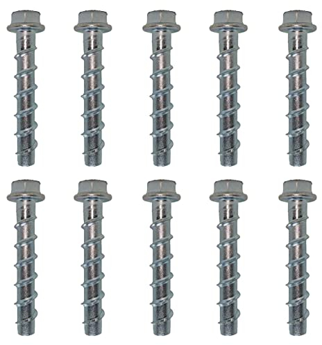 10x Remstaler BETONSCHRAUBE Sechskant mit angepresster Scheibe | Ø5 - Ø18 | ETA Zulassung | made in GERMANY | Schraubanker (5x40)