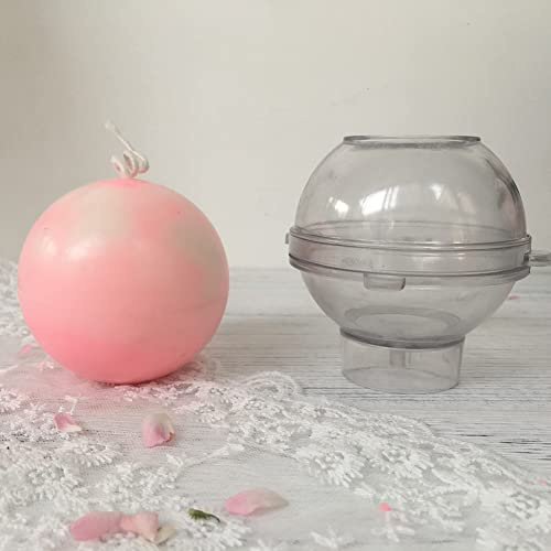 Idezek Stampo per Candele Rotonde,Portacandele per stampi in Resina acrilica da 3,15 Pollici - Candele Stampo in Resina Resina epossidica Stampi per colata Candele per aromaterapia Fai-da-Te, Cera