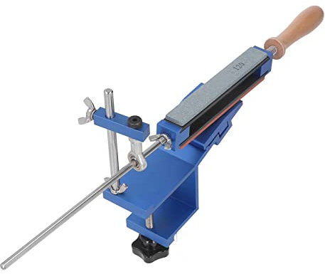 Greensen Afilador de Cuchillos con Ángulo Fijo, Kit de Afilar con 6 Piedras para Ángulos de 15° a 40°, Herramienta de Afilado Profesional para Cocina y Uso Doméstico