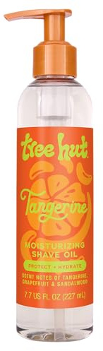Tree Hut Tangerine Moisturizing Shave Oil, Gel-to-Oil Formula, Ultra Hydrating Barrier for a Close, Smooth Shave, For All Skin Types, 7.7 fl oz