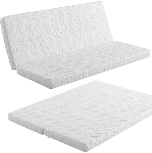 EROSS CONFORT | Colchón Clic Clac para Cama 130x190cm. Tratamiento Antibacteriano. Funda con Cremallera Lavable y Transpirable