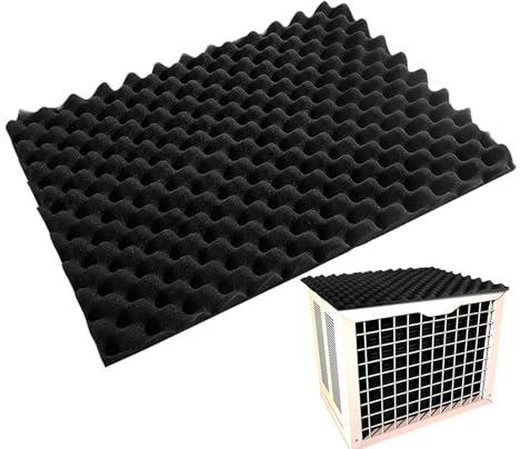 Tapis anti-goutte magnétique pour climatiseur extérieur amovible - Coussinet en mousse imperméable - Housse de protection contre la pluie pour éviter les chutes - Réducteur de bruit