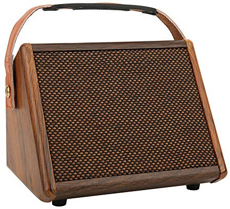 LOCADENCE bärbar akustisk gitarrförstärkare, 30W 2 -kanals uppladdningsbar efterklang gitarr Bluetooth -högtalare med rem för hem utomhus resor