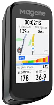 Magene C606 V2 Bike Computer GPS – 2.8 Color Touchscreen, Multi-Scenario ClimbPro, Live Segments, Cycling Dynamics, Offline Navigation & 15-25Hr Battery