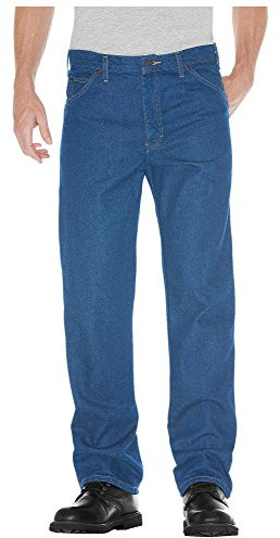 Dickies Men's Regular Fit 5-Pocket Jean,Stone Washed Indigo Blue,32x30