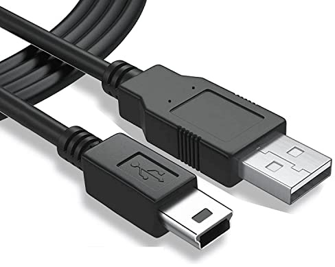 CABLEPELADO Cavo mini USB sincronizza e ricarica | Trasferimento dati 480 Mbit/s | Compatibile con microfono Blue Yeti, PS3, Wii U Pro, disco rigido esterno, fotocamere digitali, MP3, nero |