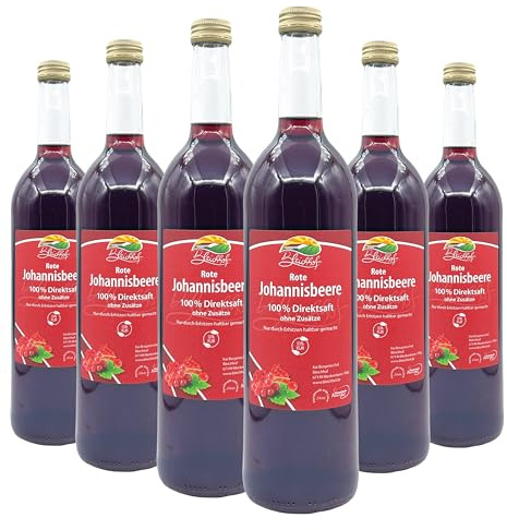 BLEICHHOF® Roter Johannisbeersaft - Direktsaft, vegan (6x0,72l)