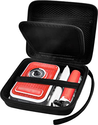 Kid Toy Camera Case for VTech Kidizoom Creator Cam Video Camera, Hard Travel Carrying Storage with Accessories Pocket - Black