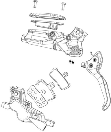 Sram, Disc Brake Pads STL/Org 2P RD 20SETS Unisex Adulto, Nero, Unica