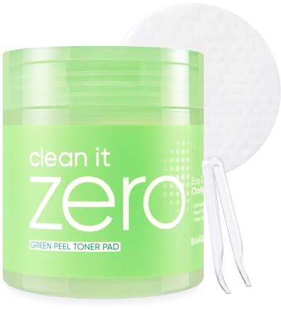 BANILA CO Clean it Zero Green Peel Toner Pad|Vegane koreanische Doppeltextur für sanftes Peeling|Grüner Komplex und LHA für eine gleichmäßige Haut-und Talgentfernung|Hypoallergen, alkoholfrei(70 Pads)