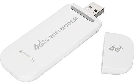 Modem USB LTE 4G WiFi Hotspot Mini Routeur de RéseauFil Portable de, Prend en Charge 10 Utilisateurs WiFi, Portée de 10 Mètres, Plug and Play, Emplacement pour Carte SIM