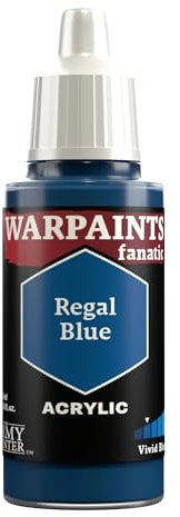 The Army Painter, Warpaints Fanatic Regal Blue Single Acrylics, Miniature Hobby Painting, Quality Paint for Miniature Wargaming
