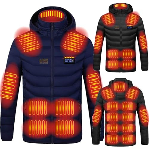 Chaqueta Calefactable Hombre Mujer chaqueta cálida para Moto Temperatura Chaqueta Calefactable para pesca (sin batería) Para Exterior Cámping Senderismo Golf chaqueta de invierno para senderismo