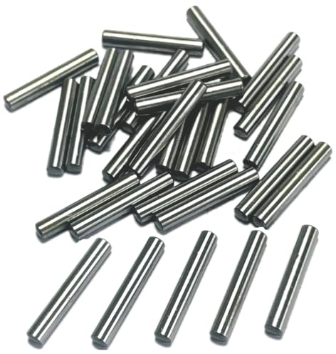 ZDingTech 30PCS 1/8 x 3/4 Dowel Pins,1/8 inch x 3/4 inch Metal Dowel pins,Shelf Pegs,Support Shelves,Bearings Alloy Steel Wood Bunk Bed pegs