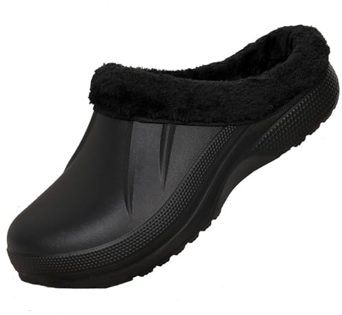 Meidiastra Sabots Hiver Fourrés Unisexes – Chauds et Imperméables, Pantoufles de Maison & Chaussures de Jardin Intérieur/Extérieur