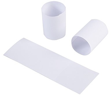 Gmark Self-Adhesive White Paper Napkin Bands (2500 Count) - 4.25 x 1.5 Inch Professional Napkin Rings - Self-Sealing Disposable Silverware Wrappers for Restaurants & Catering GM1055