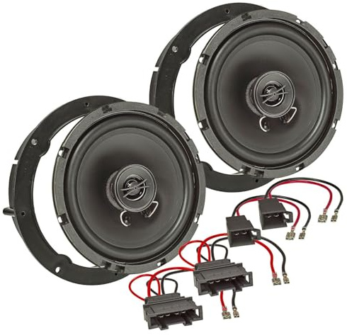 tomzz Audio 4049-000 Kit de instalación de Altavoces Compatible con Seat Altea MII Ateca Toledo Ibiza Sistema coaxial de 165mm TA16.5-Pro