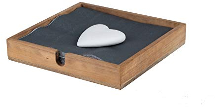 Serviettenhalter Herz, 18x18x3 cm