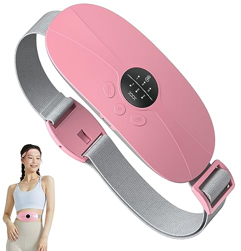 Portable Menstrual Heating Pad, KBCASE Period Cramp Heat Pad with 3 Setting Levels, Fast Heating Pad for Period Pain Relief, Electric Menstrual Belt for Stomach Back Pain Relief Women and Girl