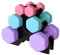 Hexagon Dumbbell Free Hand Weight Set 12KG with Storage Rack CANMALCHI,Suitable for Home Gym Exercises,Weight Lifting Workout Training Equipment