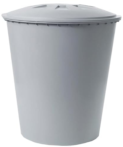 SERBATOIO IN POLIETILENE DA 500 LITRI per acqua potabile. Diametro 100 cm, Altezza 110 cm. Include coperchio con dispositivo di sicurezza antivento