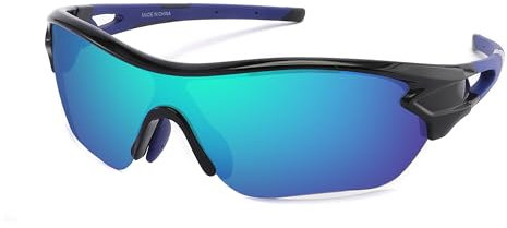 SINSPORT eyewear Polarisierte Sportbrille Sonnenbrille Herren fahrradbrille damen mit UV400 Schutz für Autofahren Laufen Radfahren Angeln Golf Sonnenbrille