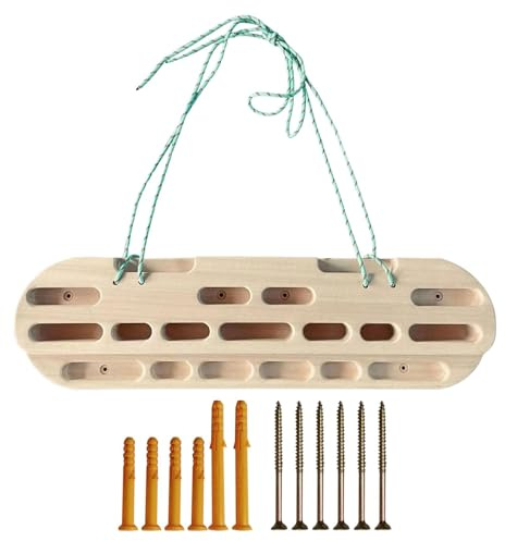 Tabla de madera para escalada en roca, tabla de escalada como diapasón de escalada, diapasón de escalada en roca, resistencia de escalada, herramientas de madera para hombres para entrenamiento de