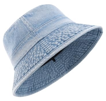 Zylioo Chapeau bob en Jean XL/XXL pour Grosses têtes, Chapeaux de Soleil de pêche en Jean Grande Taille, Chapeau de Protection UV d'été