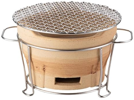 Machtiging Griglia Portatile in Ceramica,Stufa per Barbecue in Ceramica,Stufa per Barbecue E tè in Argilla,Stufa da Campeggio Piccola in Argilla,Forno A Carbone in Argilla Piccolo