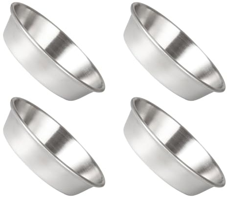 Homoyoyo 4pièces Lot de Coupelles à Sauce Acier Inoxydable Plat Stable Anti-basculement Petits Bols à Assaisonnement pour Dips et Sauces