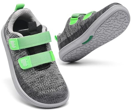 SAGUARO Enfant Barefoot Fille Garçon Chaussures Minimalistes Basket Pieds Nus Chaussures de Marche pour Parcs & Temps à la Maison Noir, GR.28